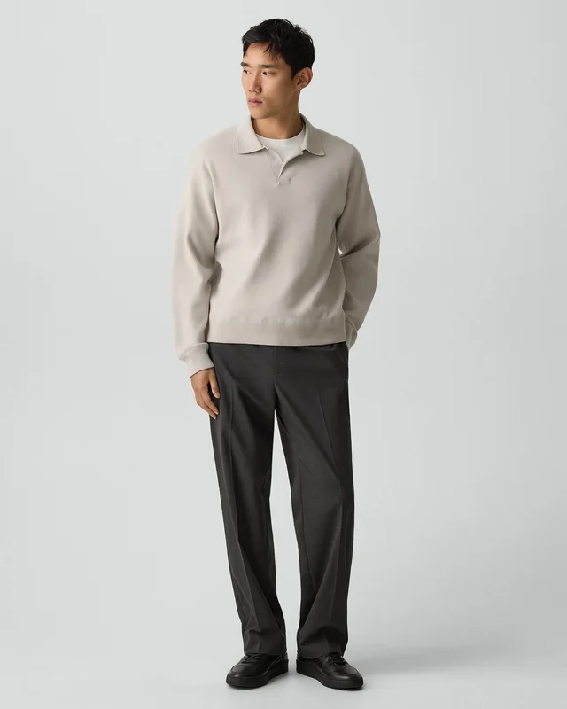 Theory Open Collar Sweater in Light Bilen, photo 6 of 7 from Theory