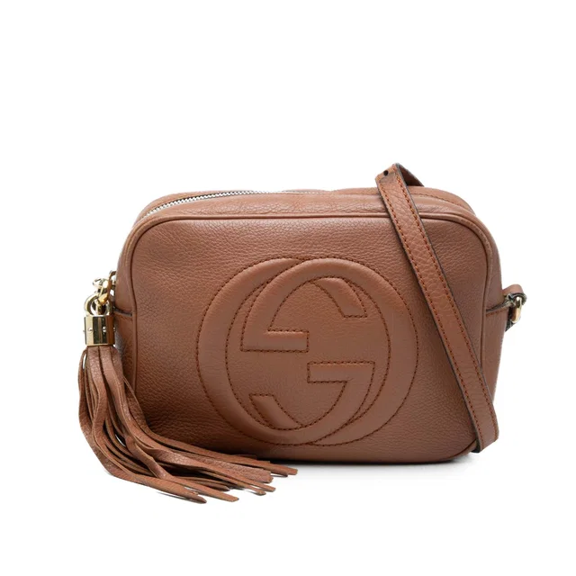 Brown Gucci Calfskin Soho Disco Crossbody in Brown Calfskin from Designer Revival, photo 1 of 1