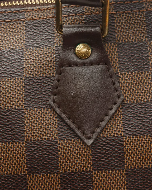 Louis Vuitton Damier Ebene Speedy 35 Bag in Brown Canvas from A Retro Tale, photo 6 of 10