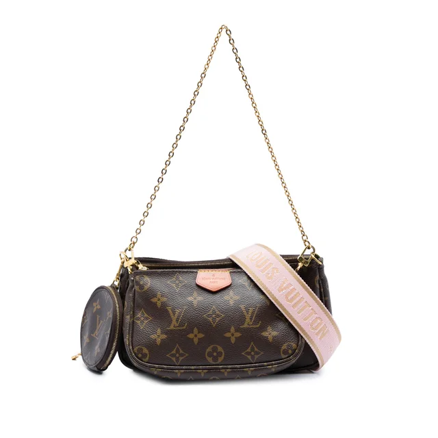 Brown Louis Vuitton Monogram Multi Pochette Accessoires Satchel in Brown Coated canvas from Designer Revival, photo 1 of 1