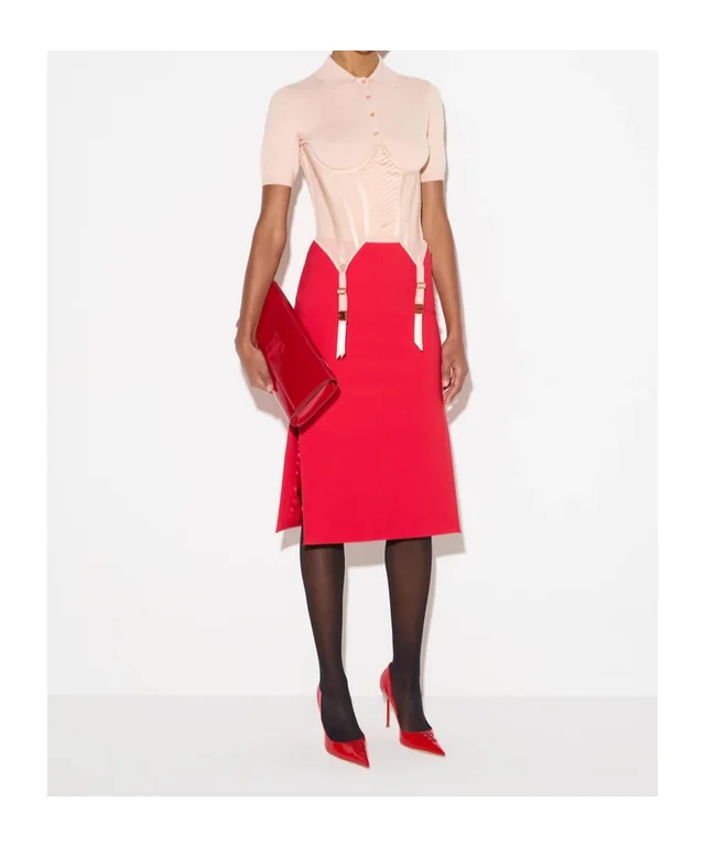 Elisabetta Franchi Slit-detail skirt, photo 2 of 5 from SENSER