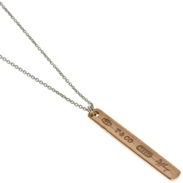 Tiffany & Co. 1837 Bar Necklace Gold Rubedo in Gold from The Reluxe