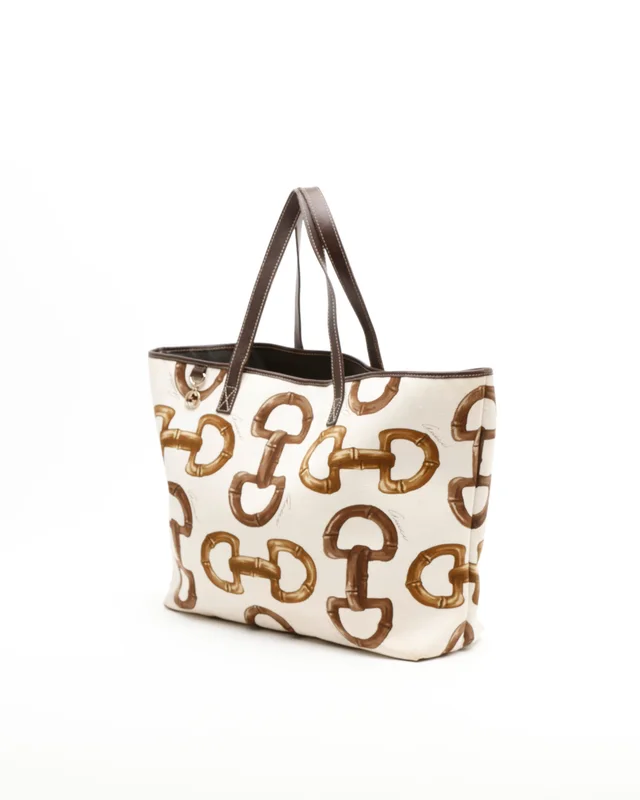 Gucci Bamboo Horsebit Print Tote bag in Canvas from A Retro Tale, photo 3 of 9