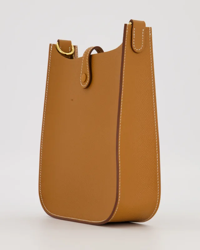 Hermès Gold Mini Evelyne Sellier Bag in Gold Epsom leather from Sellier, photo 12 of 18