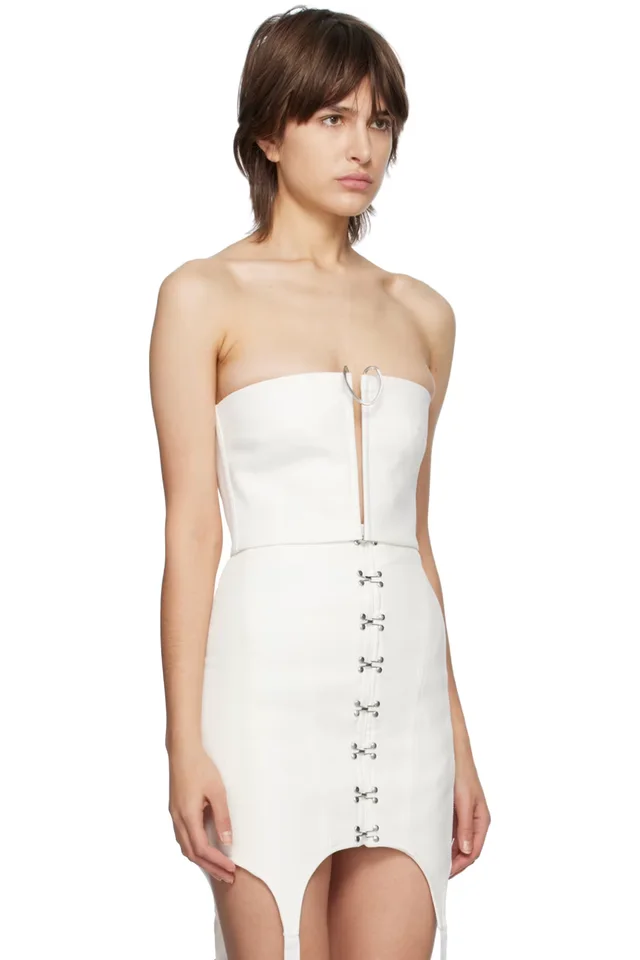 Dion Lee White Mobius Bandeau Top, photo 2 of 2 from SSENSE