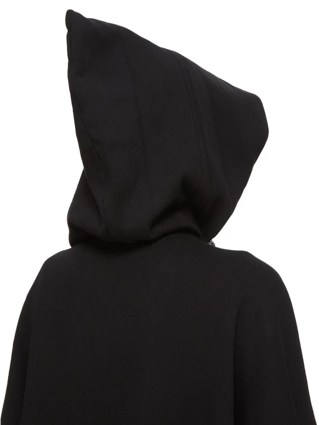 Rick Owens Drkshdw Mountain Hun asymmetric zip-up hoodie, photo 8 of 8 from SENSER