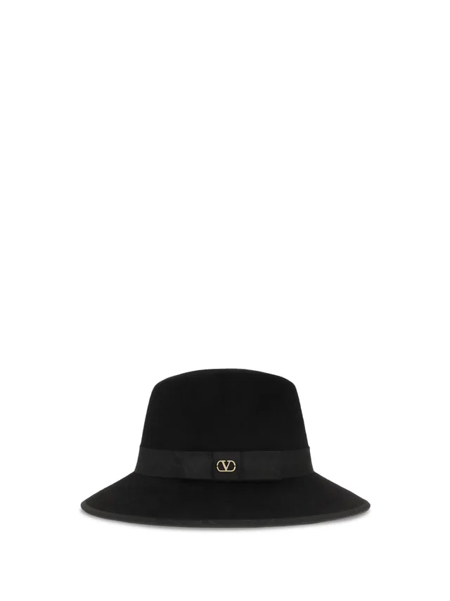 Valentino Garavani 9w2haa12rkx Hat — Black Cotton Bucket in Black Velvet from HEWI