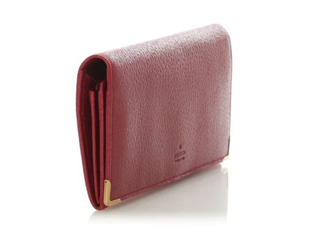 Gucci Raspberry Leather Continental Wallet in Leather from Ann's Fabulous Finds, photo 5 of 9