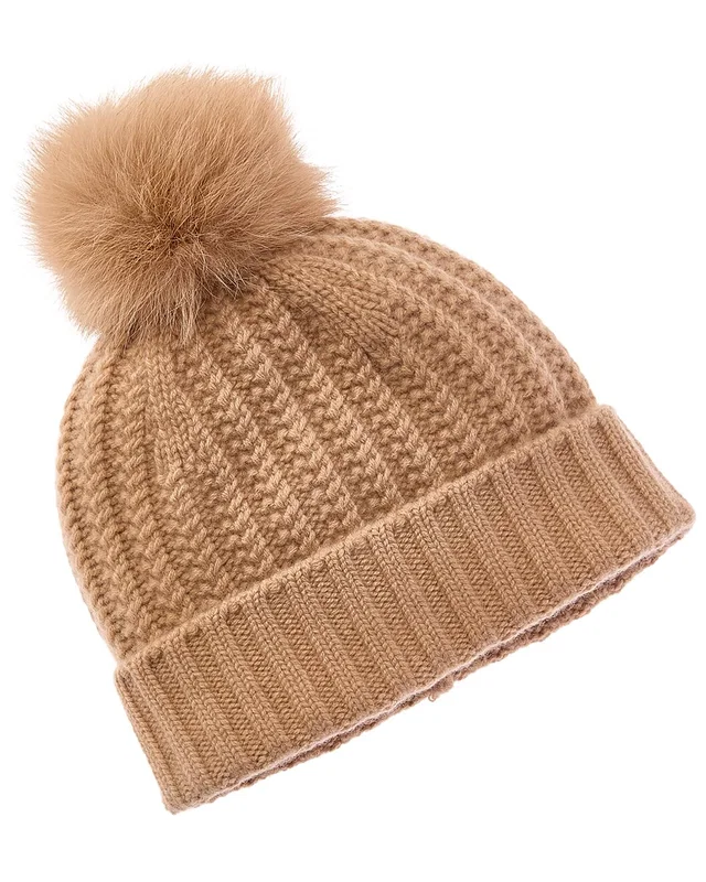Sofia Cashmere sofiacashmere Textured Cable Cashmere Hat, image 1 of 1 from Rue La La