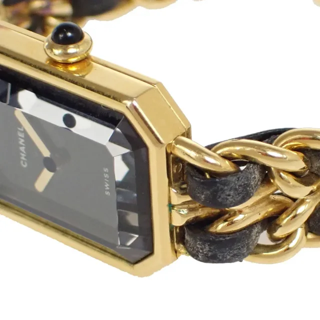 Chanel Premiere Rock Quartz Plated Metal And Leather Watch in Leather from HEWI, photo 5 of 16