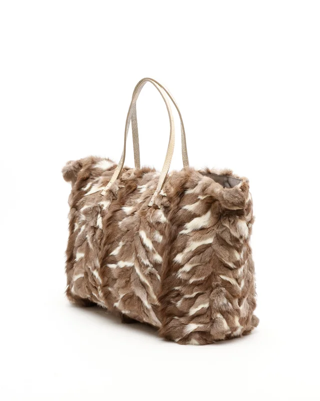 Fendi Fur Tote Bag in Satin from A Retro Tale, photo 3 of 7