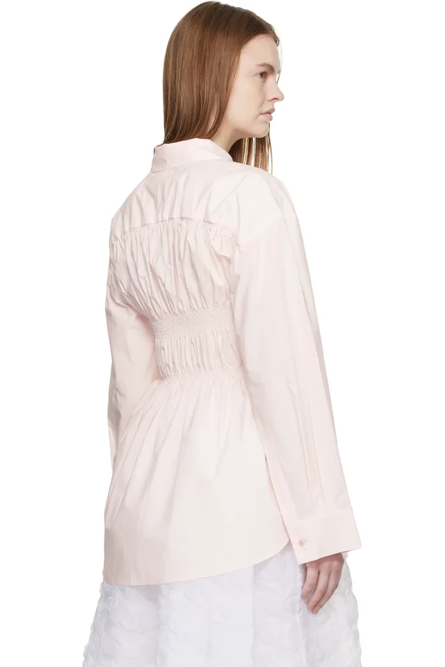 Cecilie Bahnsen Pink CBbraxton Shirt, photo 3 of 4 from SSENSE
