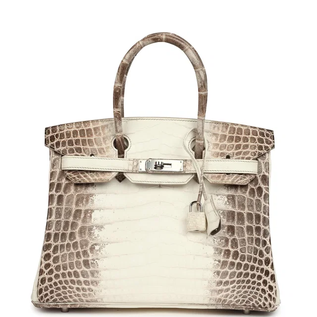 Hermès Birkin 30 Himalaya Niloticus Crocodile Palladium Hardware in Crocodile from Madison Avenue Couture