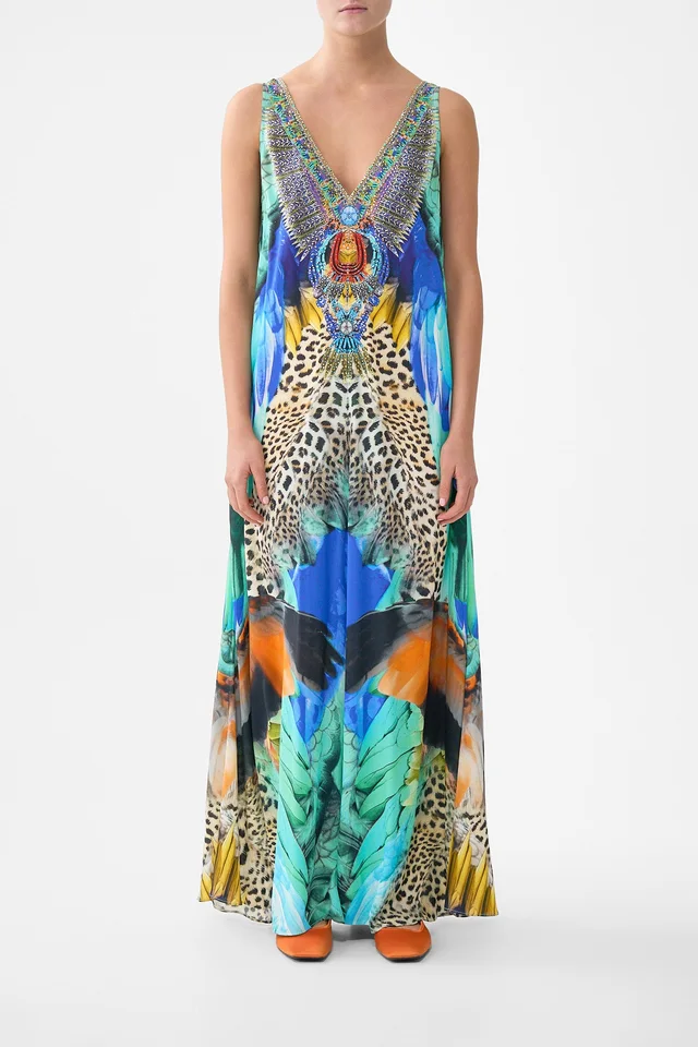 Camilla eBoutique V NECK FLARED JUMPSUIT JUNGLE FLIGHT from CAMILLA, photo 1 of 1