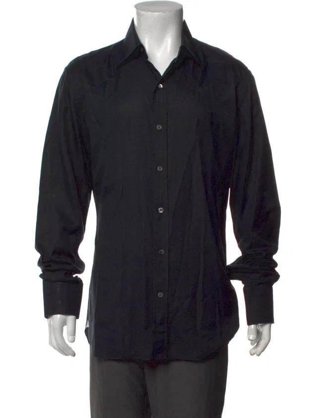 Tom Ford Long Sleeve Dress Shirt in blue from The RealReal