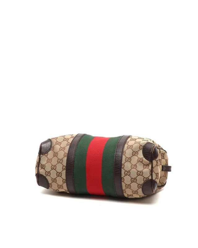 Gucci Small GG Web Boston Bag in Canvas from A Retro Tale, photo 4 of 9