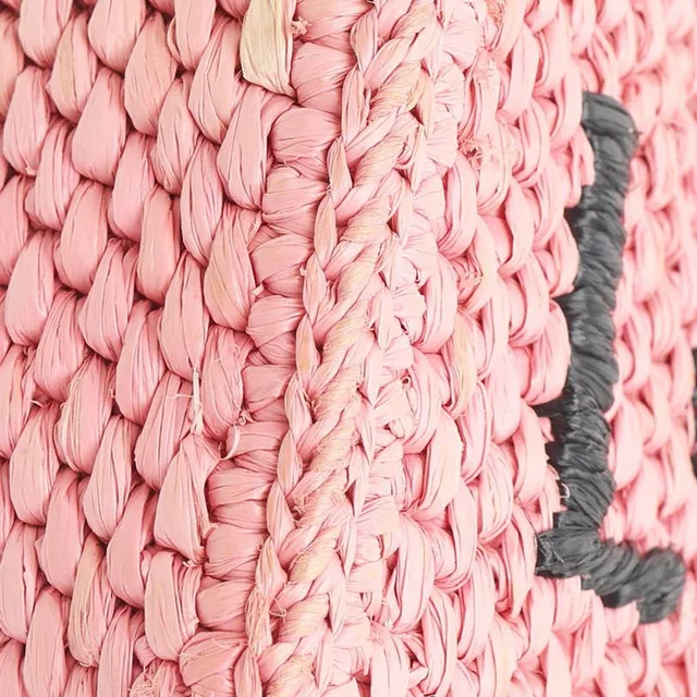 Loewe Mini Raffia Font Tote Bag in Raffia from A Retro Tale, photo 7 of 9