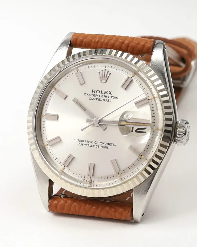 Rolex Datejust 36mm Ref 1601 Wide Boy Watch in Leather from A Retro Tale, photo 2 of 2