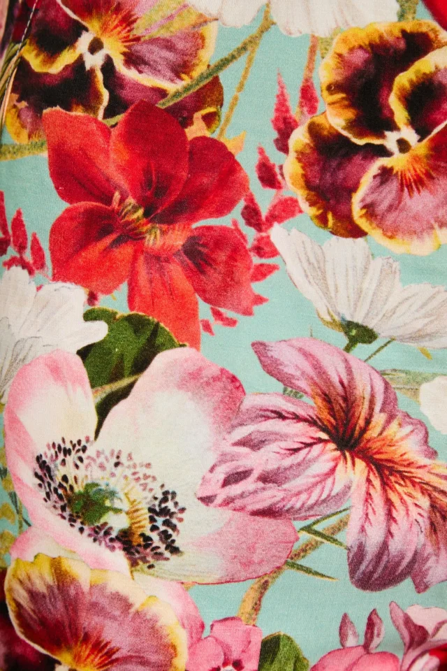 Zimmermann Floral-Print Silk and Linen-Blend Satin Shorts in Red, photo 4 of 4 from THE OUTNET