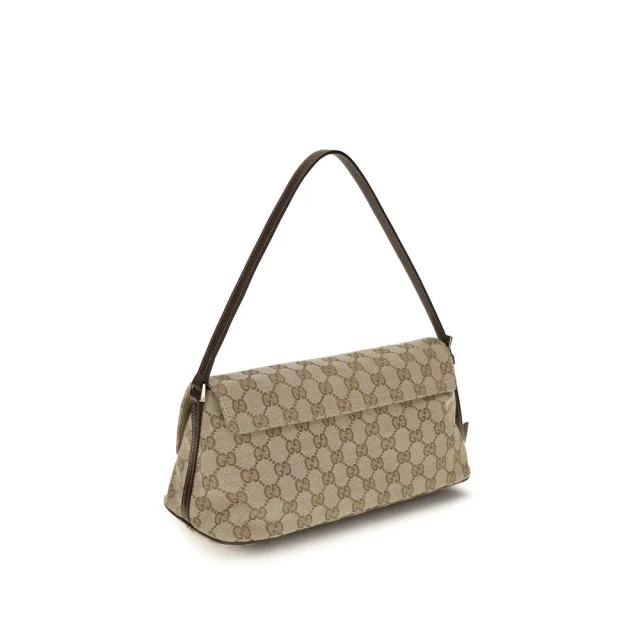 Gucci Fabric Handbag in Brown Leather from HEWI, photo 3 of 4