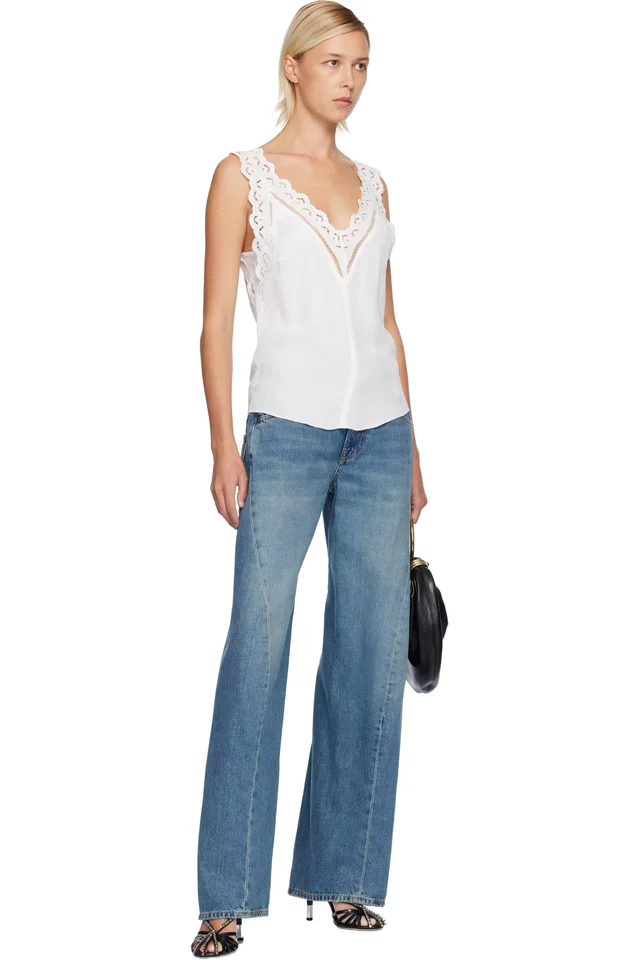 Isabel Marant White Fradela Tank Top, photo 4 of 4 from SSENSE