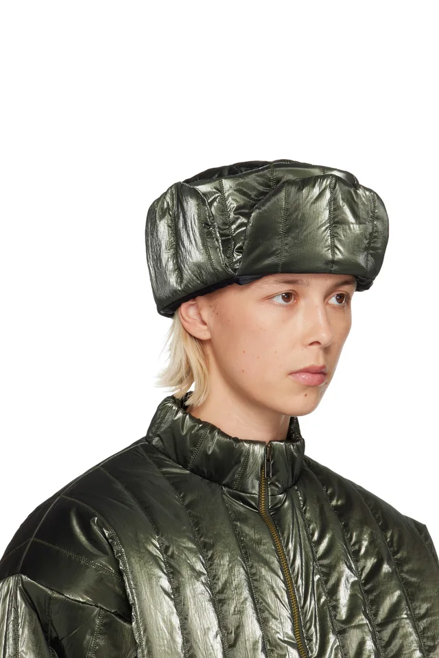 Nicklas Skovgaard SSENSE Exclusive Green Jody Cap, photo 2 of 4 from SSENSE