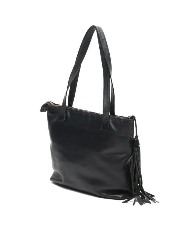 Chanel CC Fringe Tote Bag in Leather from A Retro Tale, photo 3 of 9