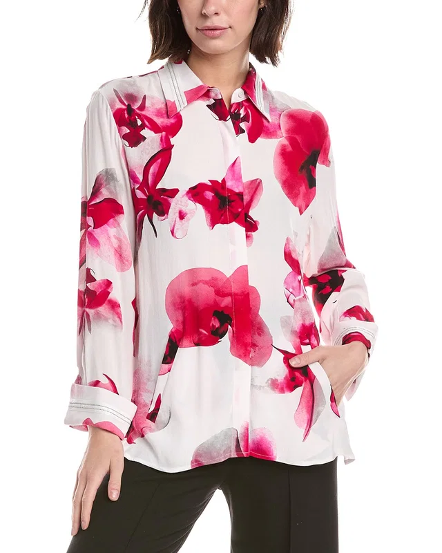 Lemon Grass Beaded Twill Blouse, image 1 of 1 from Rue La La