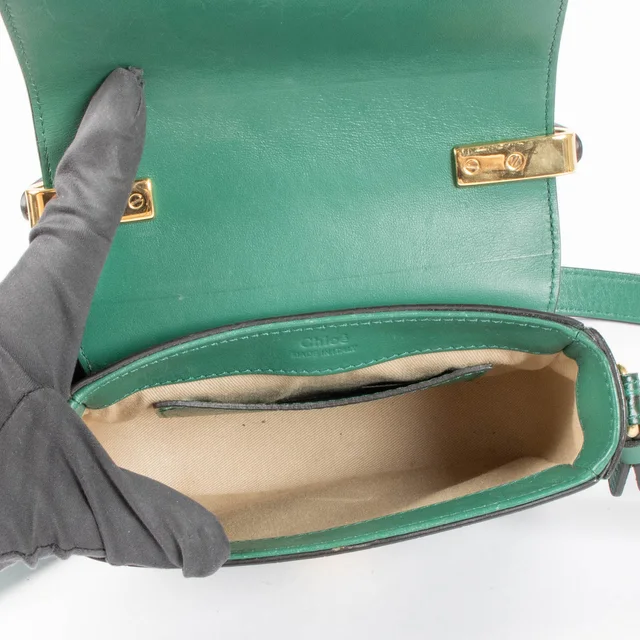 Chloé Green Croco Embossed C-Mini Bag in Green Leather from Labellov, photo 8 of 8
