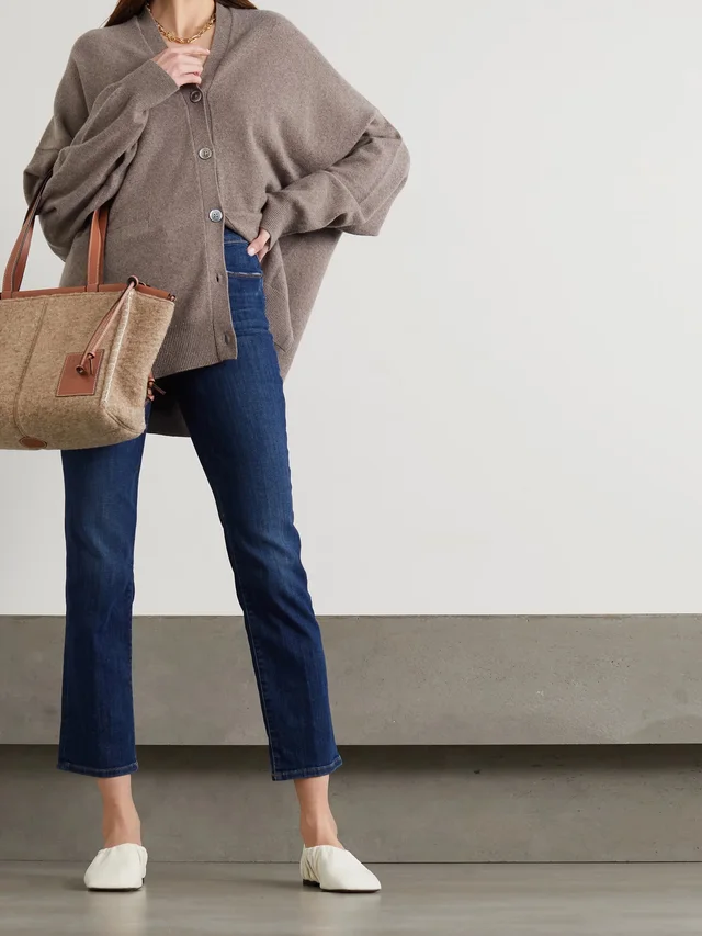 FRAME Le High Straight cropped jeans in Blue, photo 2 of 2 from NET-A-PORTER (Canada)