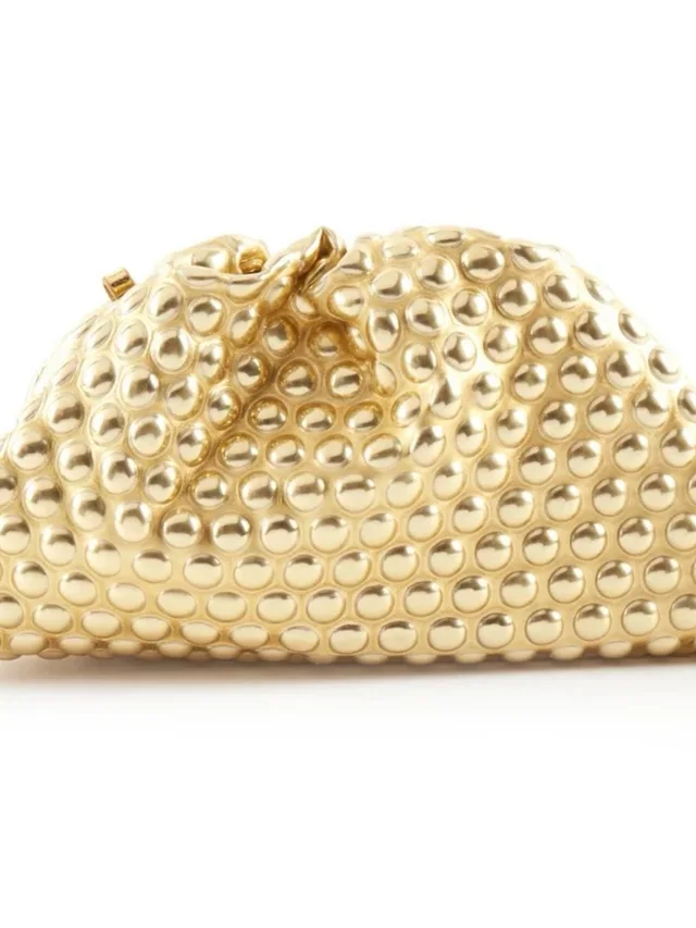 Bottega Veneta Mini Clutch in gold Leather from Poshmark