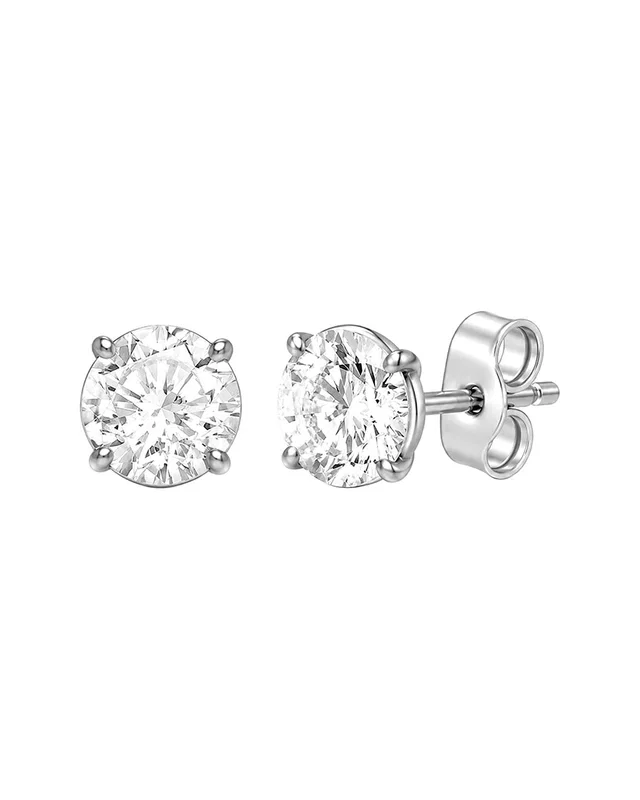 Lab Grown Diamonds 14K Gold 6.00 ct. tw. Lab-Grown Diamond 4 Prong Stud Earring, image 1 of 1 from Gilt