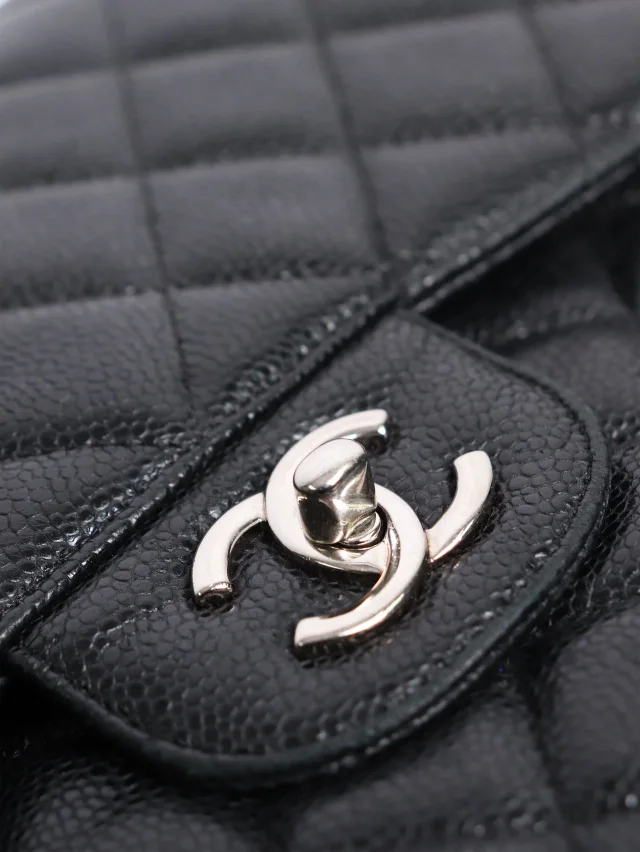 Chanel Black Caviar Jumbo 2012 Classic Double Flap in Black Caviar leather from Sign of the Times, photo 12 of 16