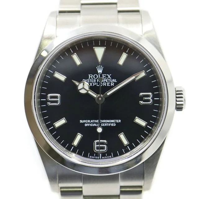 Rolex Black Watch M No SS 36 Automatic in Black from The Reluxe