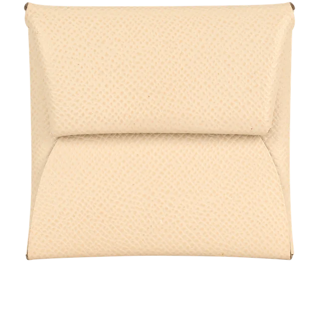 Hermès Batista Change Purse in Cream Leather from Designer Exchange