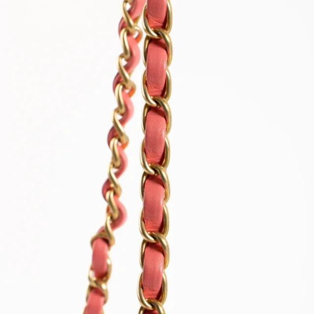 Chanel Pink Lambskin Coco Love Heart Mini Flap Bag in Pink Lambskin from Labellov, photo 7 of 8