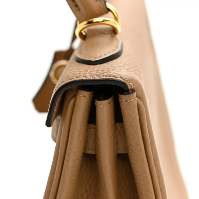 Hermès Togo Kelly Retourne 25 Chai in Togo leather from FASHIONPHILE, photo 11 of 12