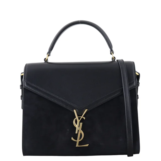 Saint Laurent Cassandra Top Handle Medium Suede in Suede from Luxe.It.Fwd