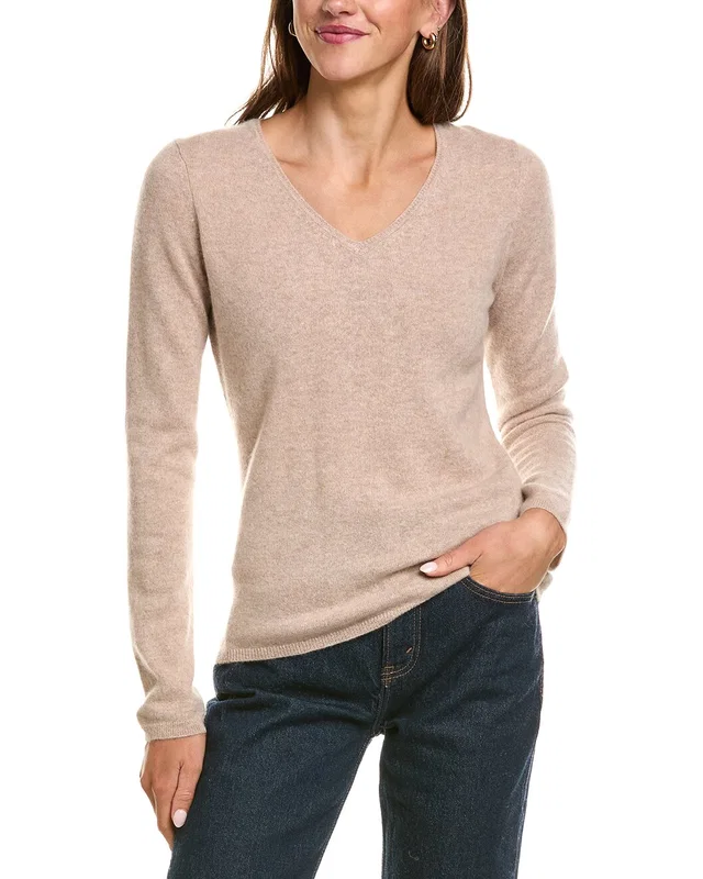 InCashmere Basic V-Neck 100% Cashmere Sweater, image 1 of 1 from Gilt