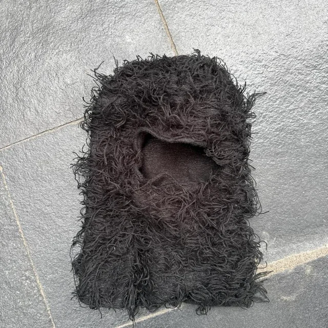 Balenciaga Men's Scarf - Black in black from Depop, photo 1 of 1