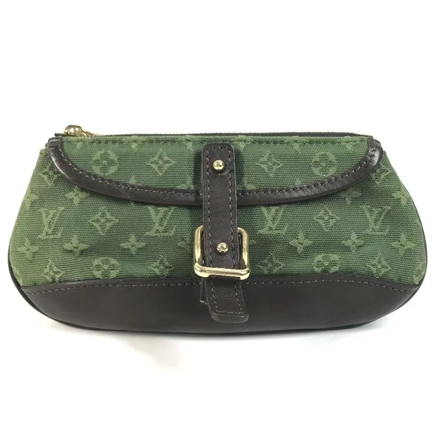 Louis Vuitton Pouch Ansophie Monogram Mini Canvas Khaki in Green Canvas from The Reluxe