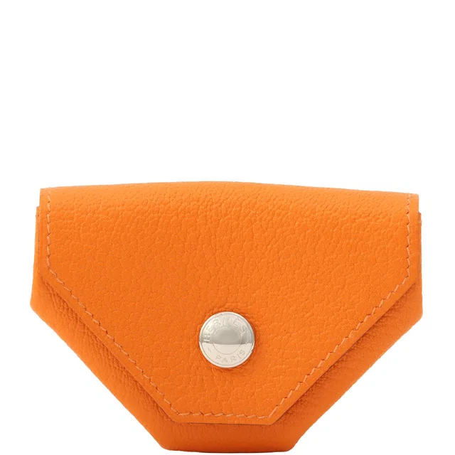 Hermès 2011 Van Cleef & Arpels Twenty Four Orange in Orange Goatskin from VINTAGE QOO TOKYO