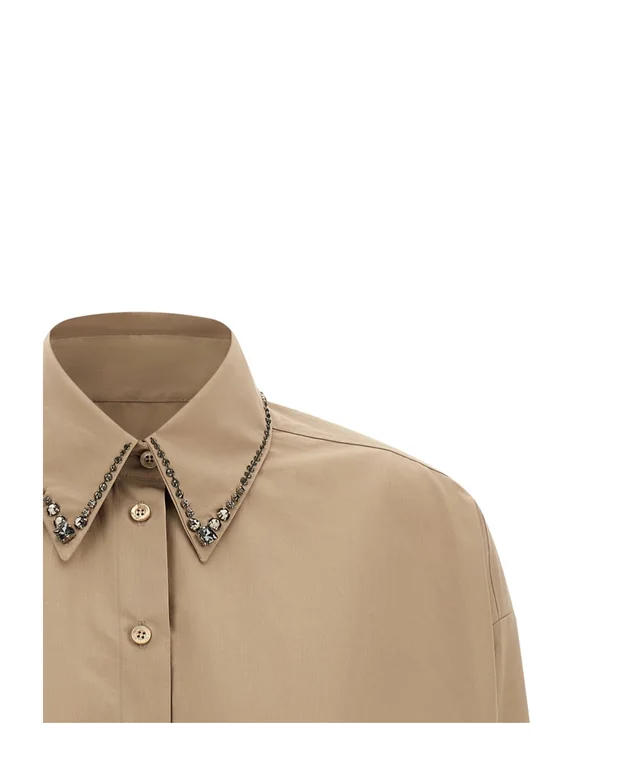 Fabiana Filippi Embellished Cropped Shirt, photo 3 of 4 from SENSER