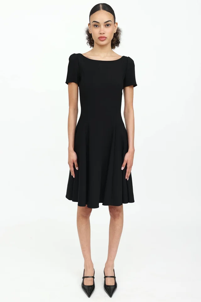 Dolce & Gabbana Jewel Back Midi Dress in Satin from VSP Consignment, photo 2 of 2