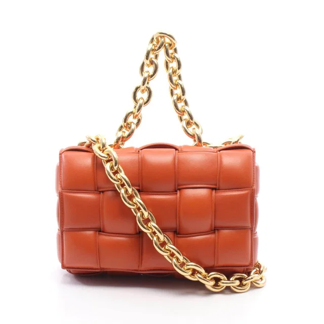 Bottega Veneta The Chain Cassette Leather Shoulder Bag in Leather from LuxUness