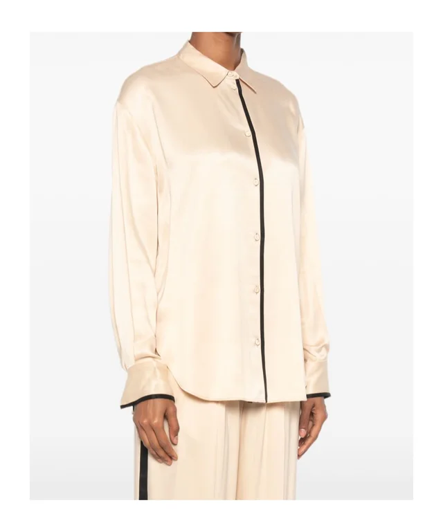 Forte Forte contrast-trim shirt, photo 3 of 5 from SENSER