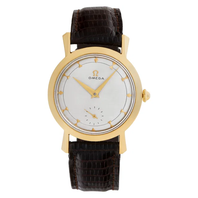 Omega Vintage 33mm B6535 in Yellow Gold from Gray And Sons
