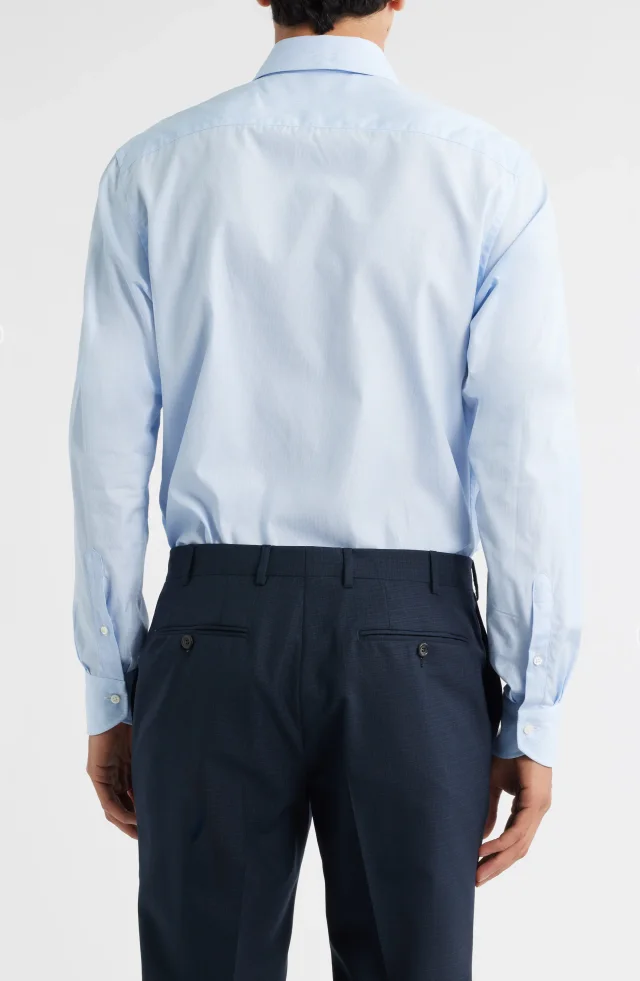 Canali Regular Fit Dress Shirt in Blue, photo 3 of 6 from Nordstrom Rack