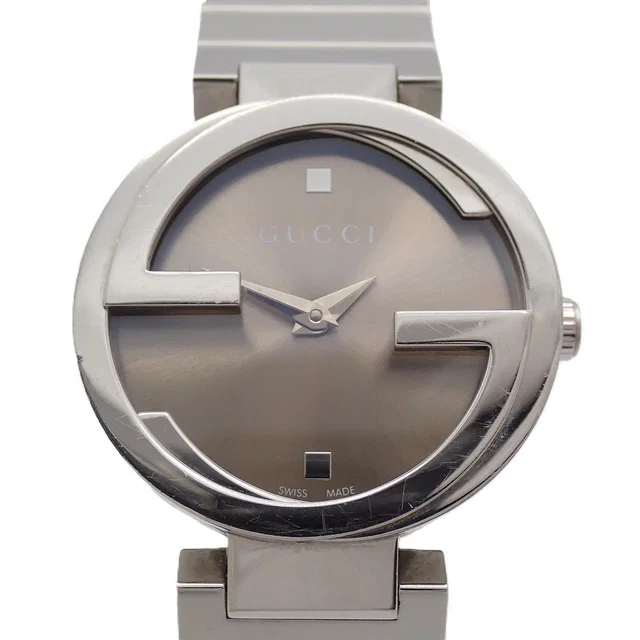 Gucci 133.5 Interlocking G Quartz Watch Brown Dial SS Quality in Brown from The Reluxe
