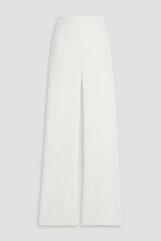 Badgley Mischka Tweed Straight-Leg Pants from THE OUTNET, photo 1 of 1